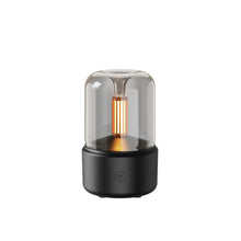 Lade das Bild in den Galerie-Viewer, Atmosphärenlicht Luftbefeuchter Kerzenlicht Aroma Diffusor Tragbar 120ml Elektrischer USB Luftbefeuchter Cool Mist Maker Fogger 8-12 Stunden mit LED Nachtlicht
