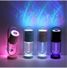 Lade das Bild in den Galerie-Viewer, Magic Shadow USB-Luftbefeuchter für Zuhause mit Projektions-Nachtlichtern Ultraschall-Auto-Nebelhersteller Mini-Büro-Luftreiniger
