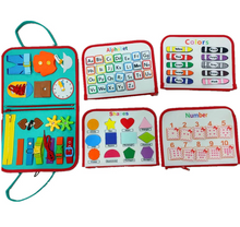 Lade das Bild in den Galerie-Viewer, Neues Busy Book Kinder Busy Board Dressing und Buttoning Lernen Baby Früherziehung Vorschule Sensorisches Lernspielzeug
